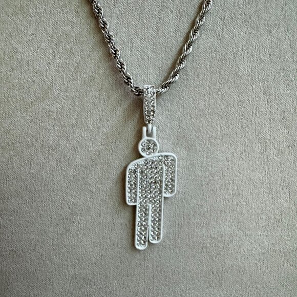 Billie Eilish Jewelry - White Blohsh Necklace - Billie Eilish Necklace - Concert Necklace - Y2K
